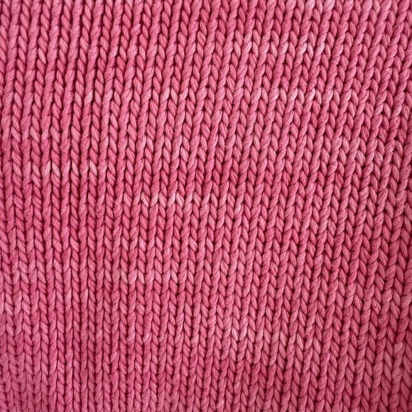 Misha & Puff womens size 1 pink v neck wedge cardigan sweater 100% pima cotton - Picture 3 of 6